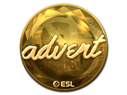 Item Sticker | advent (Gold) | Katowice 2019