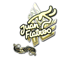 Item Sticker | juanflatroo (Gold) | Paris 2023