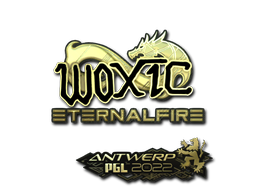 Item Sticker | woxic (Gold) | Antwerp 2022