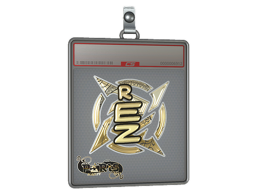 Item Sticker Slab | REZ (Gold) | Paris 2023