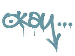 Item Sealed Graffiti | Okay (Wire Blue)