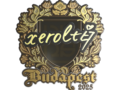 Item Sticker | xerolte (Gold) | Budapest 2025