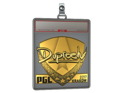 Item Sticker Slab | dupreeh (Gold) | Krakow 2017