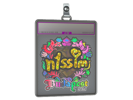 Item Sticker Slab | n1ssim (Holo) | Budapest 2025