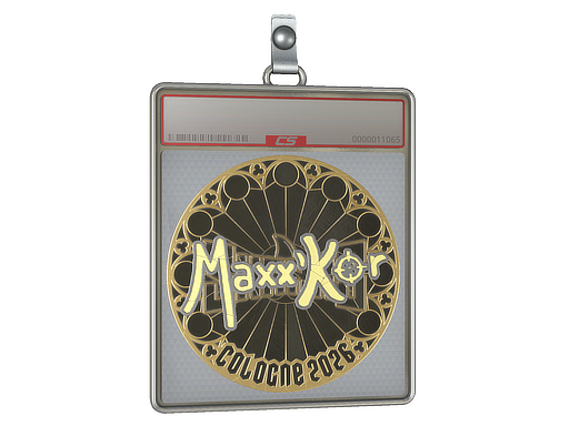 Item Sticker Slab | maxxkor (Gold) | Cologne 2026