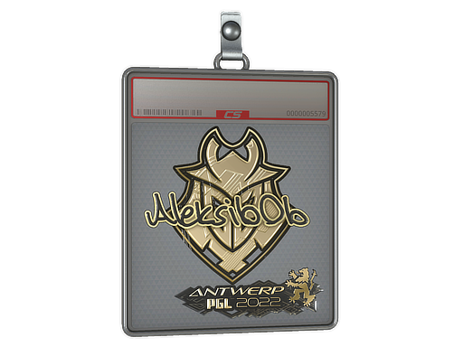 Item Sticker Slab | Aleksib (Gold) | Antwerp 2022