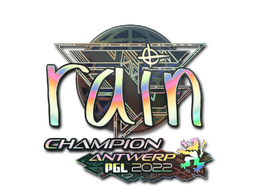 Item Sticker | rain (Holo, Champion) | Antwerp 2022