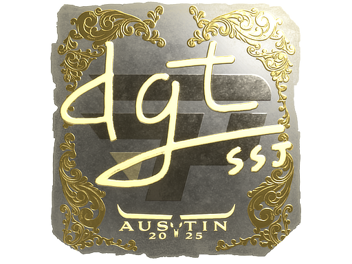 Item Sticker | dgt (Gold) | Austin 2025