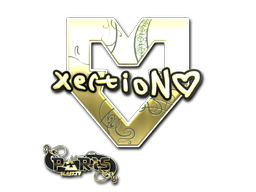 Item Sticker | xertioN (Gold) | Paris 2023