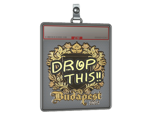 Item Sticker Slab | drop (Gold) | Budapest 2025