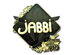Item Sticker | jabbi (Gold) | Rio 2022
