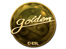 Item Sticker | Golden (Gold) | Katowice 2019