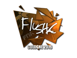Item Sticker | flusha (Foil) | Cologne 2016