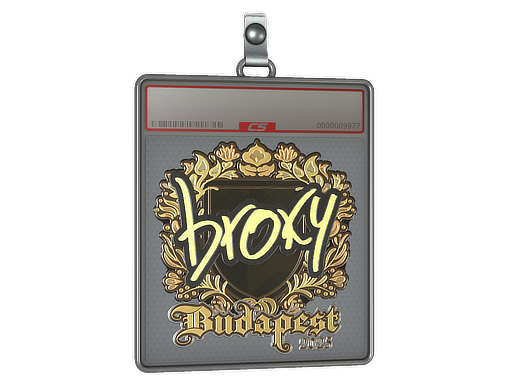 Item Sticker Slab | broky (Gold) | Budapest 2025