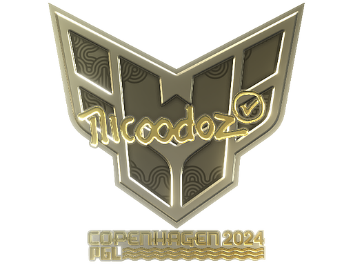 Item Sticker | nicoodoz (Gold) | Copenhagen 2024