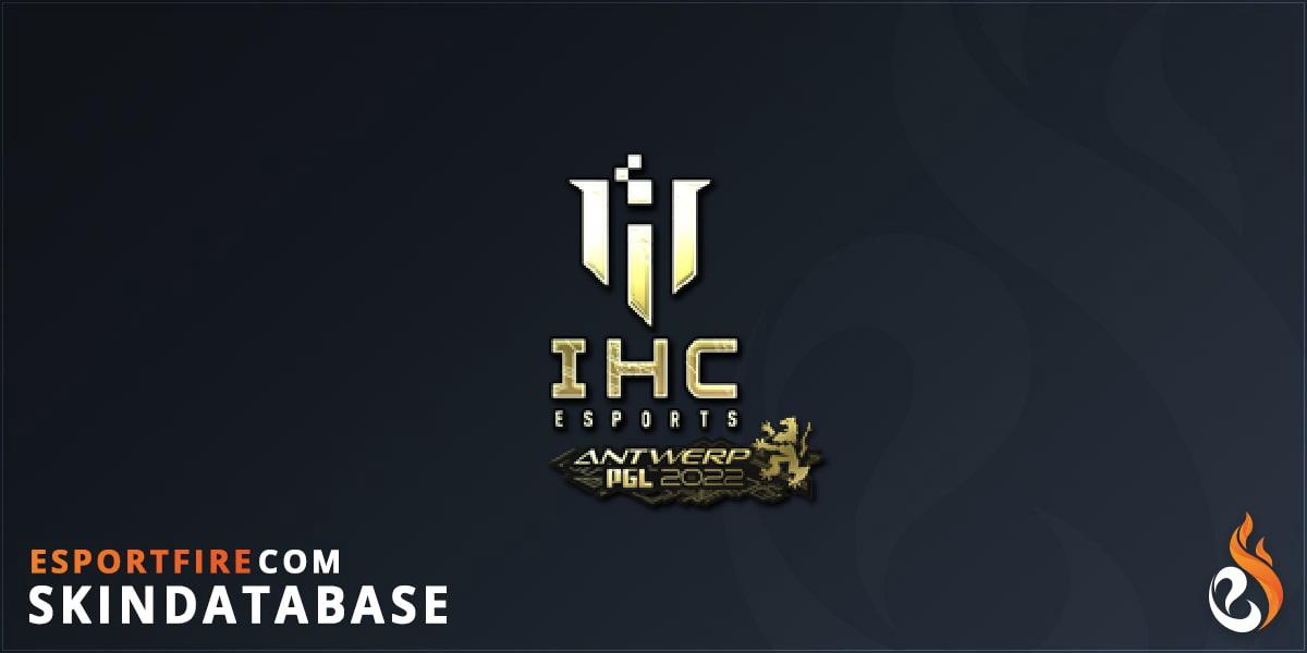 Sticker | IHC Esports (Gold) | Antwerp 2022 - EsportFire.com
