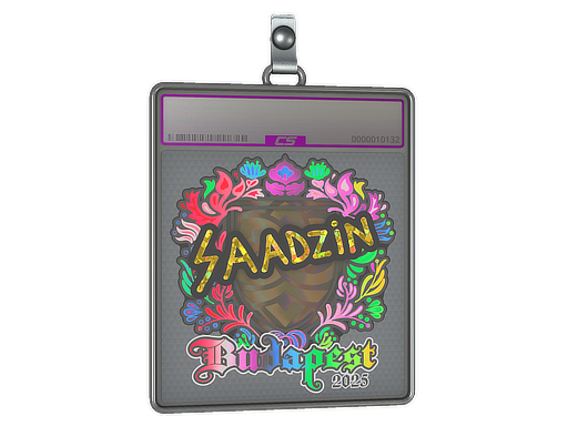 Item Sticker Slab | saadzin (Holo) | Budapest 2025