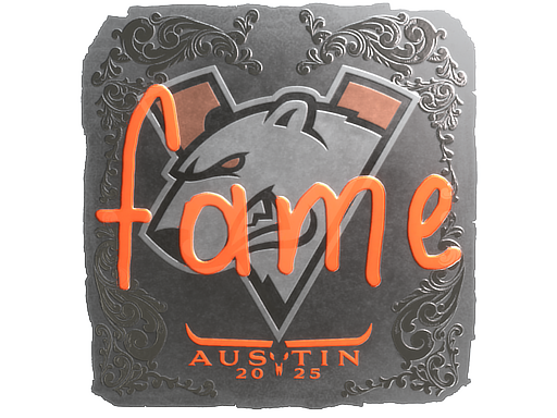 Item Sticker | fame (Foil) | Austin 2025