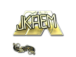 Item Sticker | jkaem (Gold) | Paris 2023