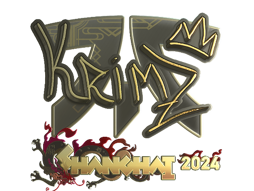 Item Sticker | KRIMZ (Gold) | Shanghai 2024