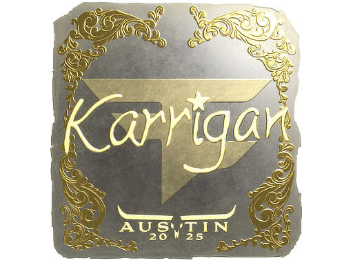 Item Sticker | karrigan (Gold) | Austin 2025