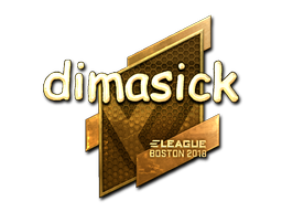 Item Sticker | dimasick (Gold) | Boston 2018