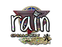 Item Sticker | rain (Glitter, Champion) | Antwerp 2022