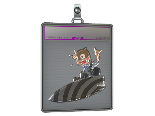 Item Sticker Slab | Hypnotic Surf K (Foil)