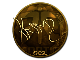 Item Sticker | KRIMZ (Gold) | Katowice 2019