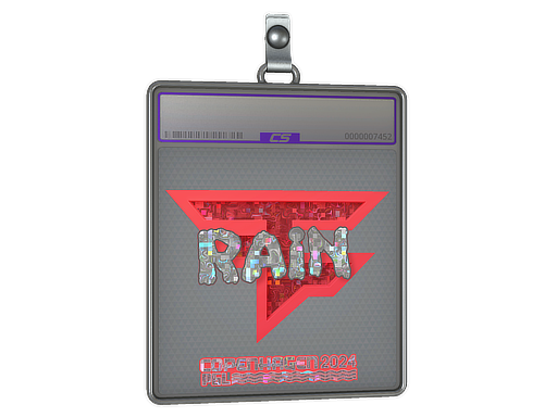 Item Sticker Slab | rain (Glitter) | Copenhagen 2024