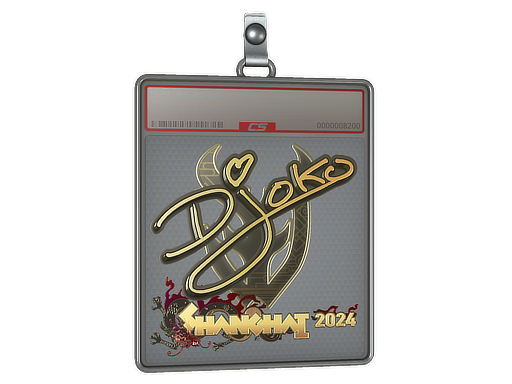 Item Sticker Slab | Djoko (Gold) | Shanghai 2024