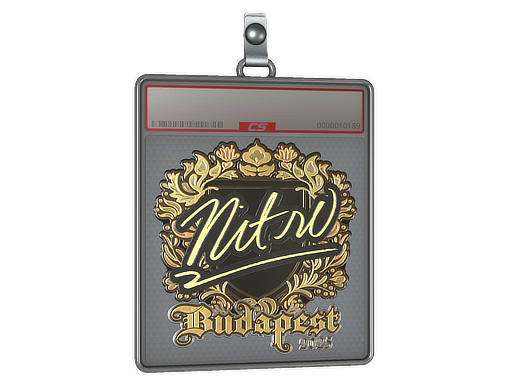 Item Sticker Slab | nitr0 (Gold) | Budapest 2025