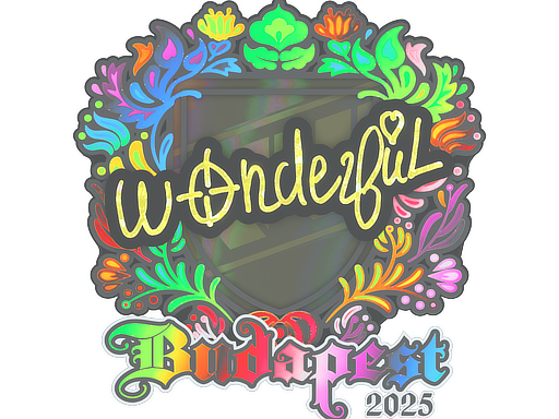 Item Sticker | w0nderful (Holo) | Budapest 2025