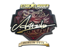 Item Sticker | Attacker (Gold) | Berlin 2019