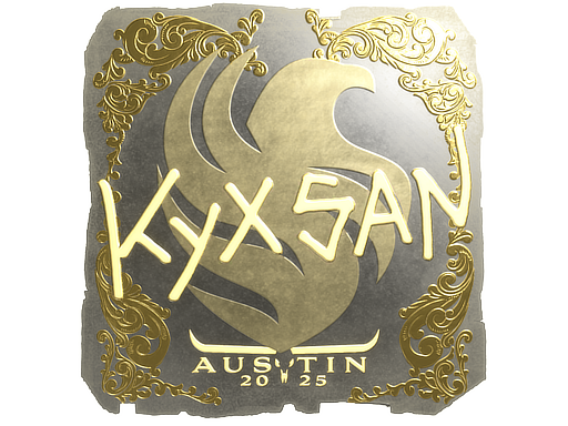 Item Sticker | kyxsan (Gold) | Austin 2025