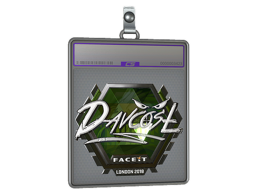 Item Sticker Slab | DavCost (Foil) | London 2018