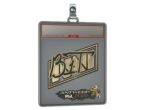 Item Sticker Slab | b1t (Gold) | Antwerp 2022