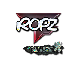 Item Sticker | ropz (Glitter) | Antwerp 2022