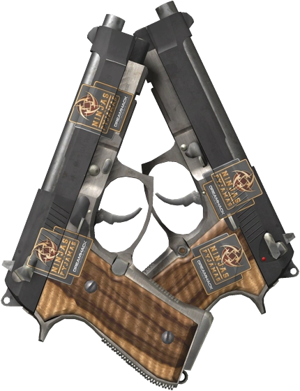 Item Dual Berettas | Black Limba