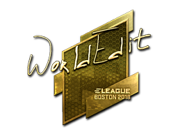 Item Sticker | WorldEdit (Gold) | Boston 2018