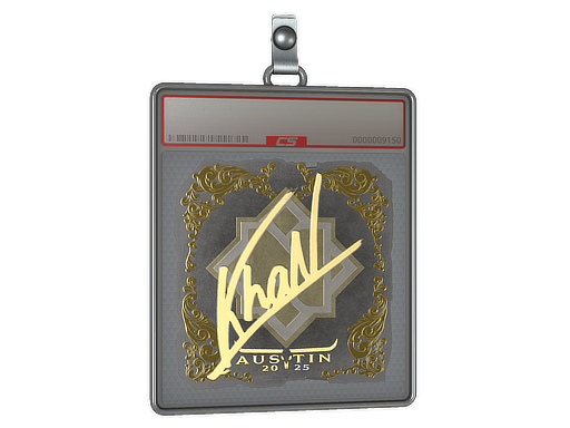 Item Sticker Slab | khaN (Gold) | Austin 2025
