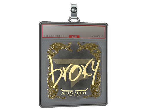 Item Sticker Slab | broky (Gold) | Austin 2025