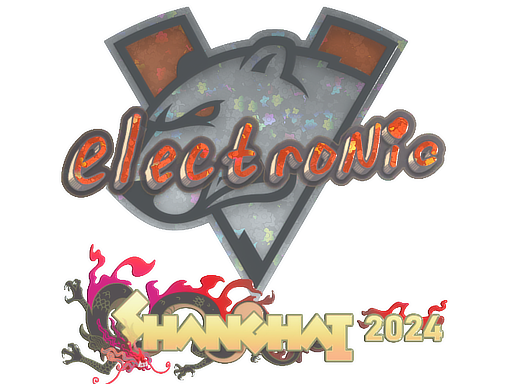 Item Sticker | electronic (Glitter) | Shanghai 2024