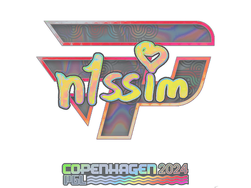 Item Sticker | n1ssim (Holo) | Copenhagen 2024