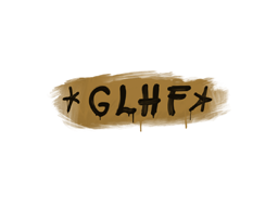 Item Sealed Graffiti | GLHF (Desert Amber)