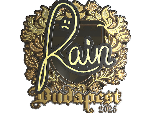 Item Sticker | rain (Gold) | Budapest 2025