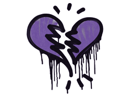 Item Sealed Graffiti | Broken Heart (Monster Purple)