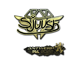 Item Sticker | sjuush (Gold) | Antwerp 2022