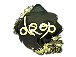 Item Sticker | drop (Gold) | Rio 2022