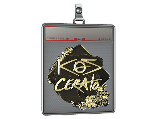 Item Sticker Slab | KSCERATO (Gold) | Rio 2022